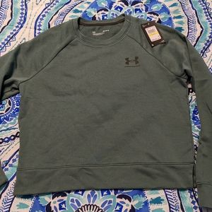 Women's green under Armour crew neck